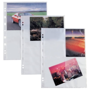 Buste perforate porta fotografie 15x21 cm - Sei Rota Atla - F - 4 spazi - lisce (conf.10)