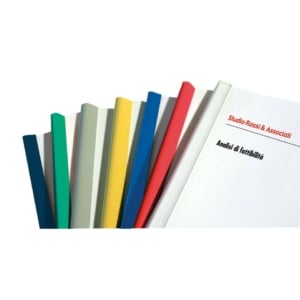 Dorsini Fellowes - 4 mm - Blu - capacità massima 25 fogli D104BL (conf.50)