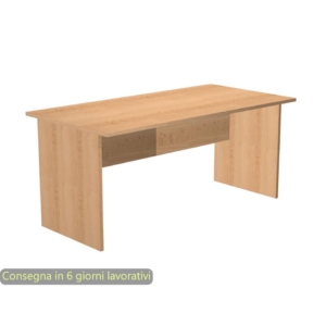 Scrivania da ufficio color Faggio Artexport linea Presto 160x80x72 cm fianchi melanimicospess. 22 mm