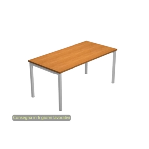 Scrivania da Ufficio a ponte Presto - Noce - 160x80x72,5 cm