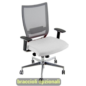 Sedia ergonomica CONCEPT UNISIT - similpelle - Bianco - COT/KQ