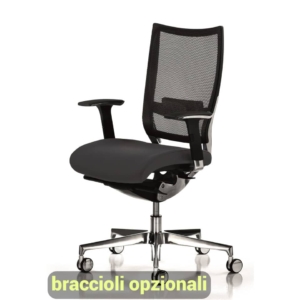 Sedia ergonomica CONCEPT UNISIT - fili di luce - Grigio scuro - COT/F14