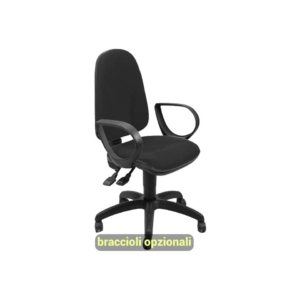 Sedia da scrivania operativa eco-smart TEAM UNISIT - ignifugo - Nero - TMSY/IN