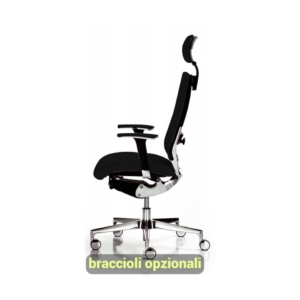 Poltrona ufficio ergonomica CONCEPT UNISIT - similpelle - Nero - COTPG/KN