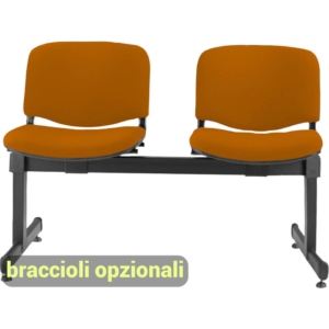 Panca 2 posti - Agata DADO UNISIT - polipropilene - Arancione - L100xP58xH82 cm