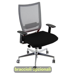 Sedia ergonomica da ufficio CONCEPT UNISIT - similpelle - Nero - COTXL/KN