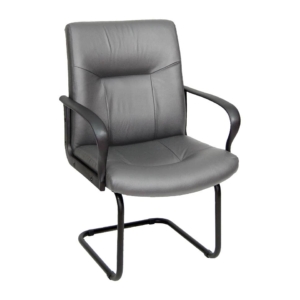 Sedia direzionale eco-smart ERIDANUS UNISIT - pelle - Grigio - ERV/PT