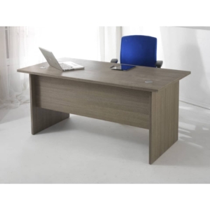 Scrivania Larix Unisit Rovere Grigio 180x80x72 cm - utilizzabile per soluzioni componibili