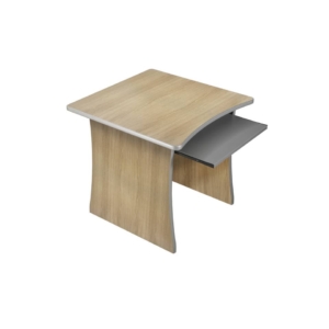 Scrivania Unisit Spirit 80x80x72 cm fianchi a pannello Rovere per scrivanie componibili