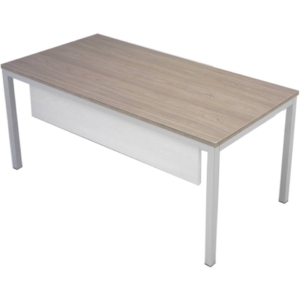 Scrivania Ufficio Componibile Firenze Unisit - Olmo - Gambe in metallo - 180x80x72 cm