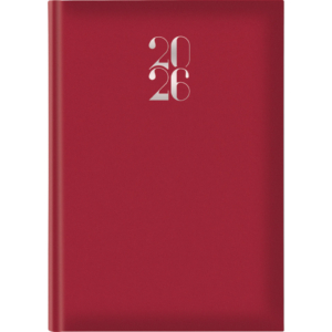 Agenda 2027 Settimanale 17x24 cm Madrid Rosso inglese