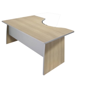 Scrivania informatica Unisit Spirit con semipenisola sinistra 160x100x72 cm Rovere - utilizzabile per soluzioni componibili