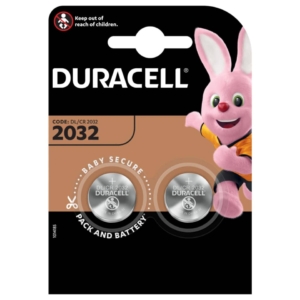 Batterie a moneta al Litio 3V - pile Duracell litio 2032 DU22B2 (conf.2)