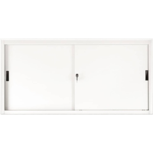 Armadio archivio in metallo Bianco a porte scorrevoli - 612S Tecnical 2 - 1 ripiano - 120x45x85 cm