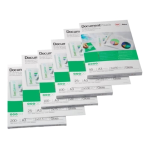 Pouches per plastificatrici GBC matt - 2x75µm - opache - A3 (conf.100)