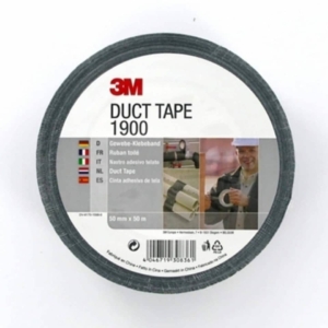 Nastro adesivo telato 3M Value Duct Tape Nero 1900 - 50 mm x 50 m