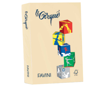 Carta colorata Favini Le Cirque A4 160g/m² colori tenui - Color camoscio - A74R304 (risma da 250 fogli)
