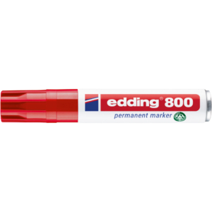 Pennarello indelebile Rosso Edding 800 - scalpello - 4-12 mm