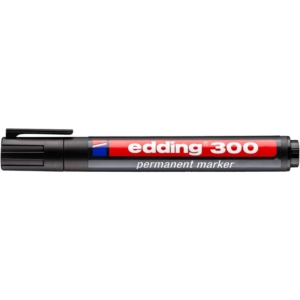 Pennarello indelebile Nero Edding 300 - punta conica - 1,5-3 mm