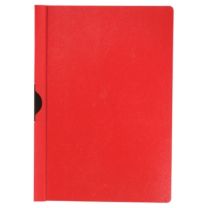 Cartellina con clip Q-Connect PVC 22x30,7 cm Rosso KF00461