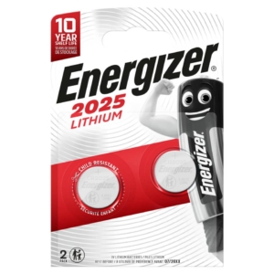Batterie al litio a bottone Energizer Lithium BP2 3V 170 mAh CR2025 - E304126902 (conf.2)