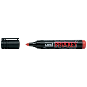 Pennarello impermeabile a base d'acqua Rosso PROCKEY punta tonda 1,8 mm - M - 122 R
