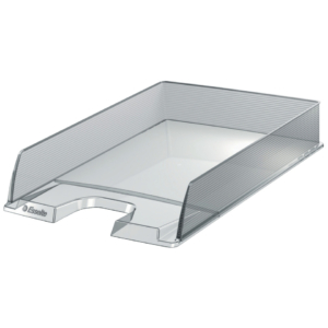 Vaschette portacorrispondenza Esselte Essentials in polistirene 25,4x6,1x35 cm - Trasparente - 623603 (conf.10)