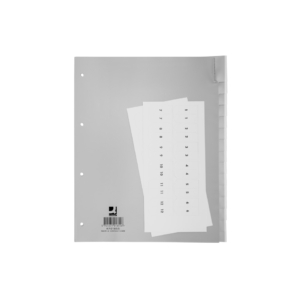 Divisore neutro Q-Connect Grigio - XL - 24x29,7 cm ppl 15 fogli