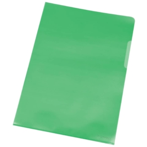 Buste a L A4 Q-Connect ppl ecologico 120µm - Verde - KF00309 (conf.100)