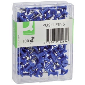 Spilli per bacheca Q-Connect Blu - KF15269 (conf.100)