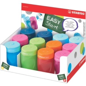 Temperamatite Stabilo Easy con serbatoio XXL - Colori Assortiti - 4500/12-1 (display 12 pezzi)