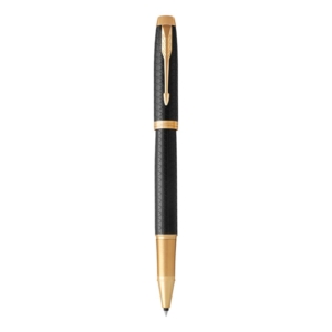 Penna roller Parker IM punta F inchiostro Nero Premium Black GT 1931660