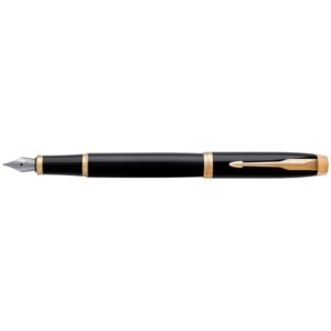Penna stilografica Parker IM punta M inchiostro Blu Black GT - 1931652