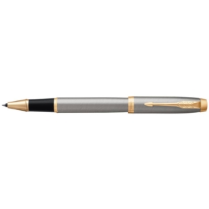Penna roller Parker IM punta F inchiostro Nero Brushed Metal GT 1931663