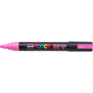 Pennarello Uniposca a tempera Uni-Ball punta tonda 1,8-2,5 mm Rosa fluo M PC5M RAF