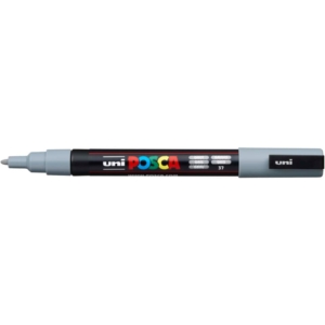 Pennarello Uniposca a tempera Uni-Ball punta tonda 0,9-1,3 mm Grigio M PC3M GR