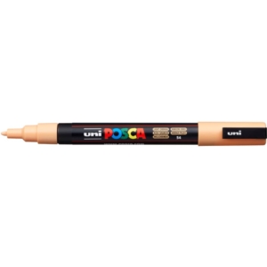 Pennarello Uniposca a tempera Uni-Ball punta tonda 0,9-1,3 mm Arancio chiaro M PC3M ACC