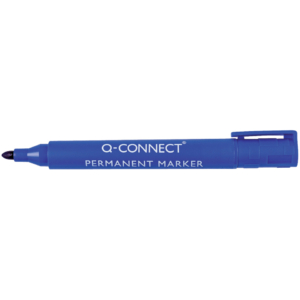 Pennarello indelebile Q-Connect punta tonda 2-3 mm Blu