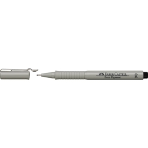 Penna punta in fibra Nera Faber-Castell Ecco Pigment 0,6 mm 166699