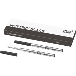 Refill per penne a sfera Montblanc punta fine - Nero - MB128210 (conf.2)