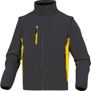 Giacca da lavoro Delta Plus MySen 2 con zip - 5 tasche - maniche staccabili Grigio - Giallo - XXL