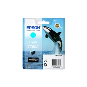 Cartuccia Ink-jet T7602 Epson Originale Ciano C13T76024010