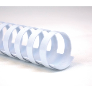 Dorsi plastici a 21 anelli GBC CombBind 6 mm- fino a 25 fogli A4 Bianco - 4028193 (conf.100)