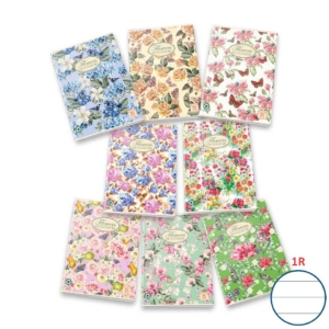 Quaderno a righe 1R PIGNA Maxi Nature Flowers A4 - 42 fogli - Assortito