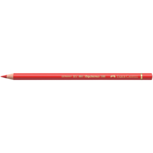 Matite colorate permanenti Faber Castell Polychromos Ømina 3,8 mm - Rosso geranio chiaro - 110121 (conf.6)