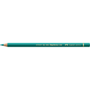 Matite colorate permanenti Faber Castell Polychromos Ømina 3,8 mm - Verde cromo ossido ardente - 110276 (conf.6)