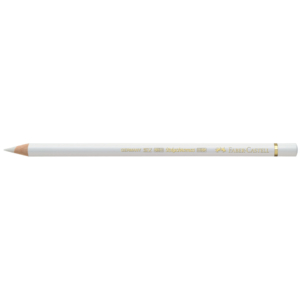 Matite colorate permanenti Faber Castell Polychromos - Ømina 3,8 mm - Bianco - 110101 (conf.6)