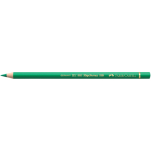 Matite colorate permanenti Faber Castell Polychromos Ømina 3,8 mm - Verde smeraldo - 110163 (conf.6)