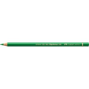Matite colorate permanenti Faber Castell Polychromos Ømina 3,8 mm - Verde permanente - 110266 (conf.6)