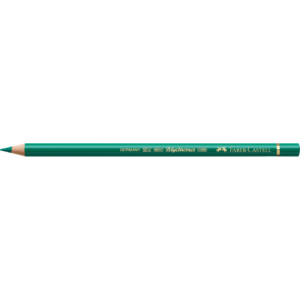 Matite colorate permanenti Faber Castell Polychromos Ømina 3,8 mm - Verde ftalico scuro - 110264 (conf.6)